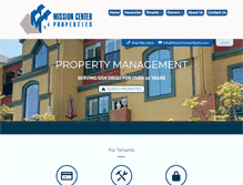 Tablet Screenshot of missioncenterproperties.com